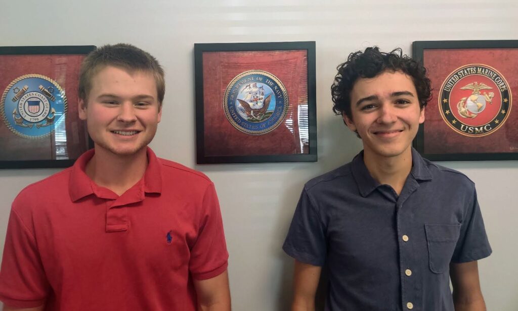 Cash & Declan, summer interns
